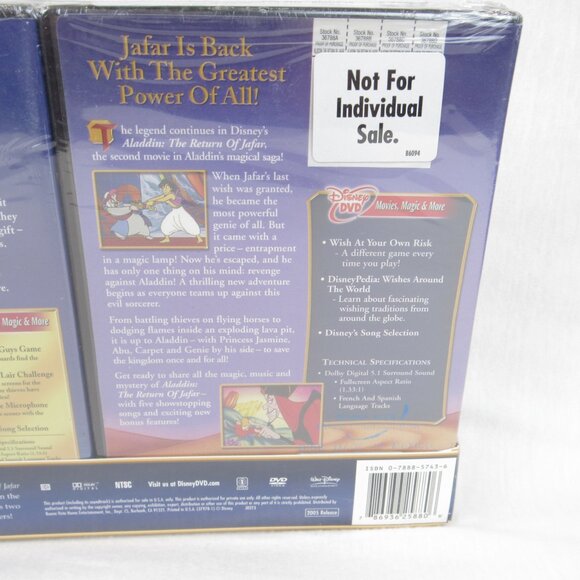 Disney Aladdin The Return of Jafar & The King of Thieves (2 & 3 Collection) - Picture 10 of 15